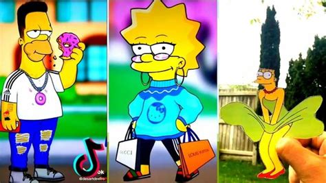 The Simpsons Art Tik Tok Compilation Simpsons Glow Up 3 Daftsex Hd