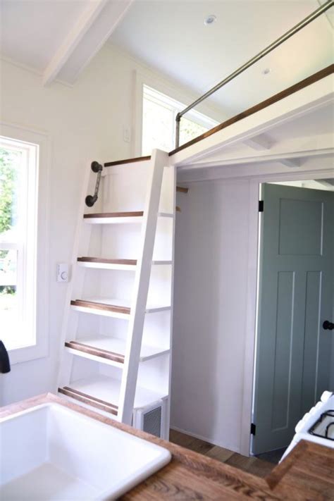 28ft Seabrook Tiny House With Downstairs Murphy Bed Tiny House Stairs