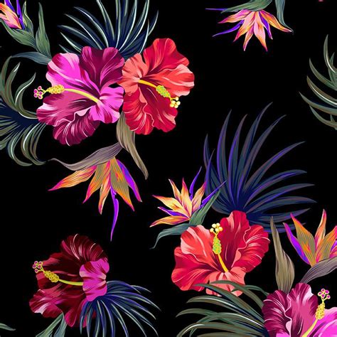 Latest Patterns On Behance Tropical Painting Tropical Art Flower