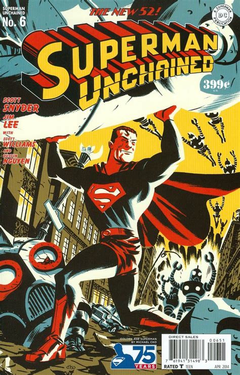 Superman Unchained 6 Variant Cover Art By Michael Cho Comic Covers