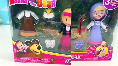 Masha And The Bear Snap N Fashion Toys Review Itsplaytime612 Video Dailymotion