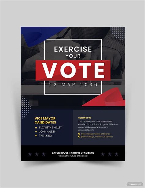 Election Flyer Template In Word Free Download