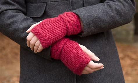Ravelry Garter Cable Wristlets By Amy Loberg Fiberwild Knitting