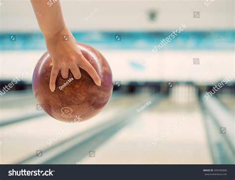 Womans Hand Throwing Ball Bowling Club Stock Photo Shutterstock