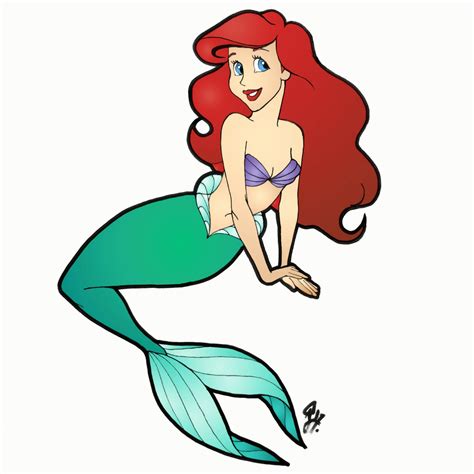 2 ariel in human form. Mermaid Drawing Easy | Free download on ClipArtMag