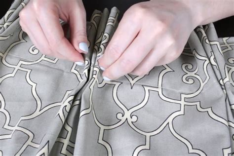 How To Make Pleated Curtains With Pleat Tape And Hooks Step 5 Tack The
