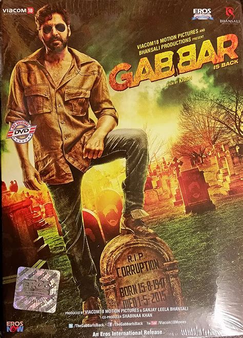 Gabbar Is Back Akshay Kumar Amazonde Akshay Kumar Dvd And Blu Ray