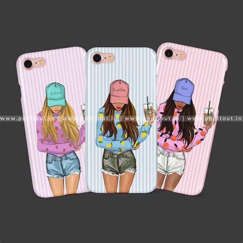 The Stylish Trio Bff Case Customised Best Friends Mobile Cover Pop