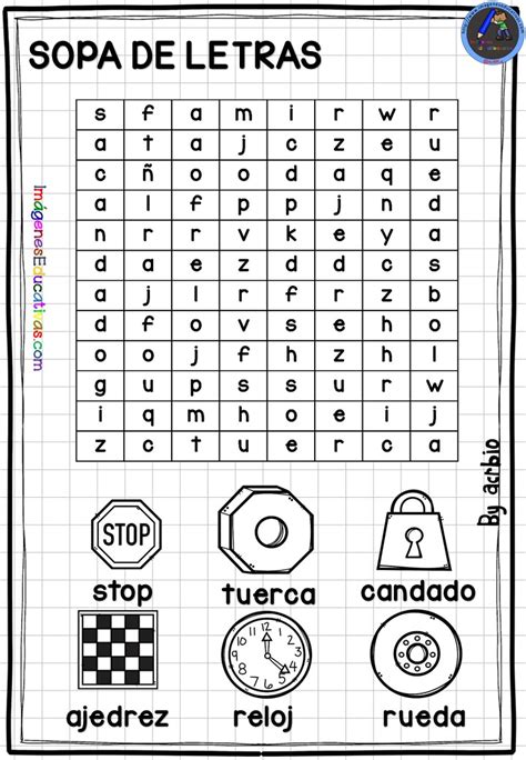 Sopas De Letras Para Primer Grado De Primaria Planeaciones Para