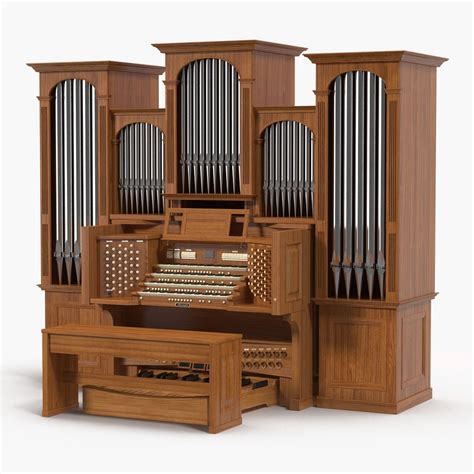 Church Pipe Organ 3d Model 89 3ds C4d Fbx Ma Obj Max Free3d