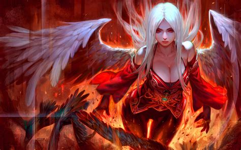 female with wings illustration fantasy art angel hd wallpaper wallpaper flare erofound