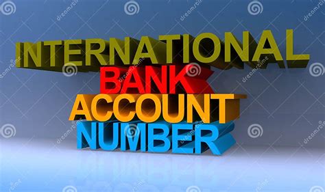 International Bank Account Number On Blue Stock Illustration