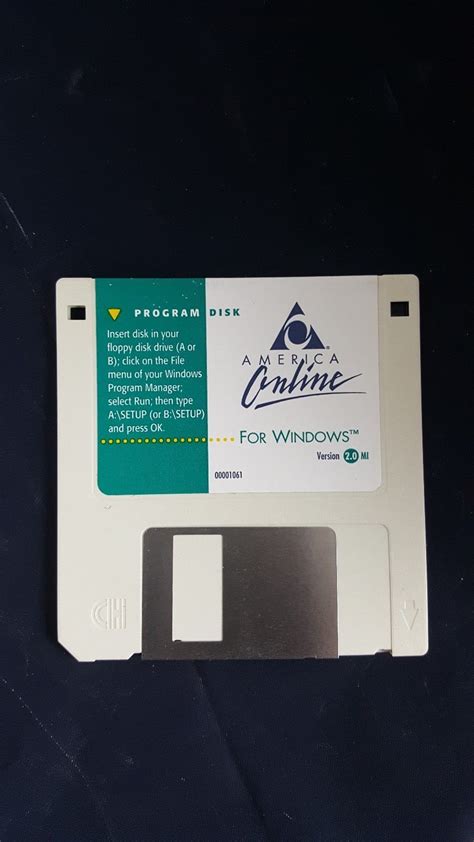 Vintage America Online Aol For Windows Version 20 Program Disk 35
