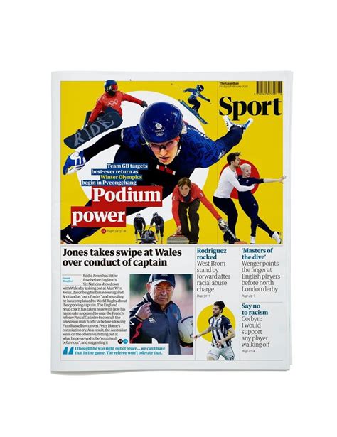 The Guardian Sport Section Sports Magazine Magazine Spreads Sports