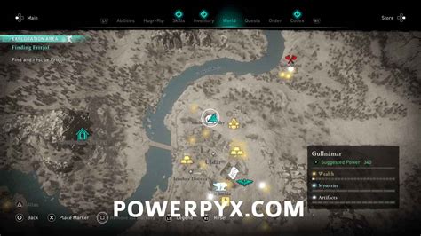 Assassin S Creed Valhalla Gullnamar Artifact Locations