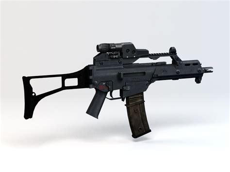 Handk G36c Rifle 3d Model 3ds Maxobject Files Free Download Cadnav