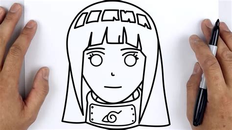How To Draw Hinata Hyuga Naruto Shippuuden Easy Step By Step