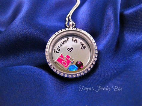Forever In My Heart Locket Personalized Floating Locket Etsy