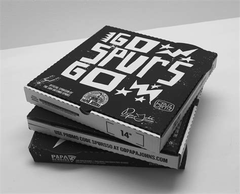 Papa John's unveils their new San Antonio Spurs-inspired pizza box for