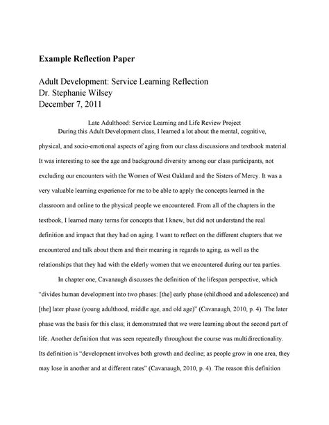 50 Best Reflective Essay Examples Topic Samples Templatelab