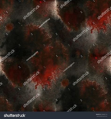 Cubism Abstract Blackred Art Texture Watercolor Stock Illustration