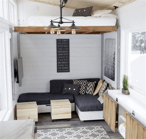 Tiny House Elevated Living Room