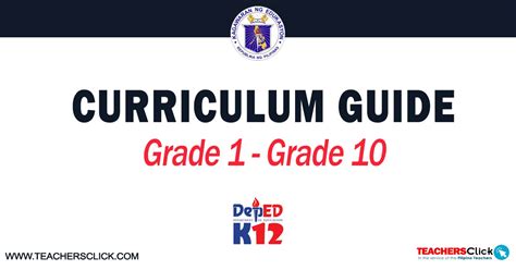 Curriculum Guides For Grade 1 Grade 10 Depedclick