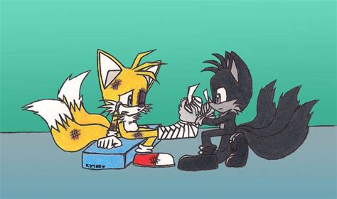 Tails Getting Patched Up By Merrick By Roninhunt0987 On Deviantart