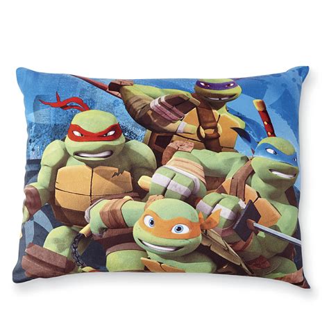 Product details based on popular nickelodeon show teenage mutant ninja turtles, this shaped pillow is great as a pillow buddy used as an accent pillow on the bed or in any room 100% plush polyester cover & 100% polyfill height 24inches length 6 inches width 14inchesjay franco teenage mutant ninja turtles plush stuffed michelangelo pillow buddy. Nickelodeon Teenage Mutant Ninja Turtles Bed Pillow - Home - Bed & Bath - Bedding Basics ...