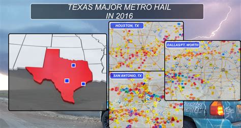 Storm Mapping 2016 Texas Major Metro Hail Review Texas Hail Storm