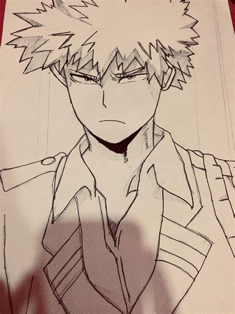 Yes Im Back Posting 😀another Bakugou Drawing My Hero Academia Amino