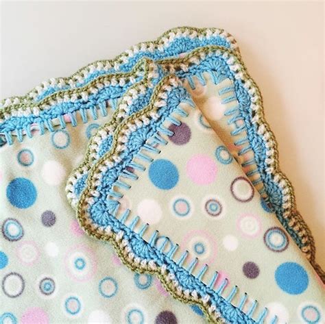 33 Crochet Edging For Flannel Baby Blanket Ideas · Alvan