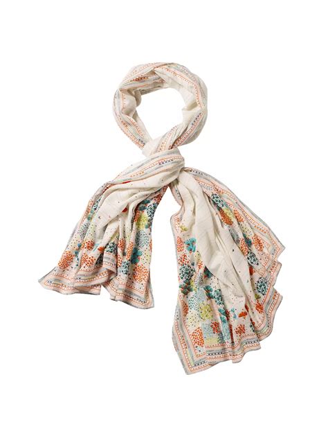 White Stuff Botanical Embroidered Scarf Multi At John Lewis And Partners