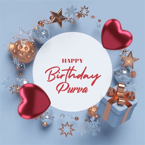 50 Best Birthday 🎂 Images For Purva Instant Download