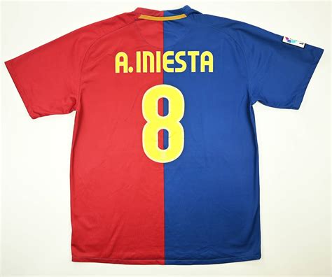 2008 09 Fc Barcelona Iniesta Shirt Xl Football Soccer European