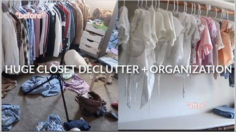 Huge Closet Declutter Organization 2022 Pt 1 Youtube