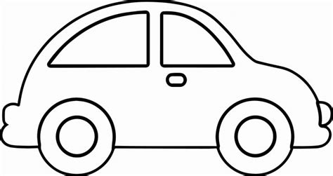 Boys like to color images of cars. Big and Easy Simple Car Coloring Pages | Free coloring ...