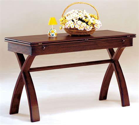 Kingston Cherry Extendable Top Console Table From Furniture Of America