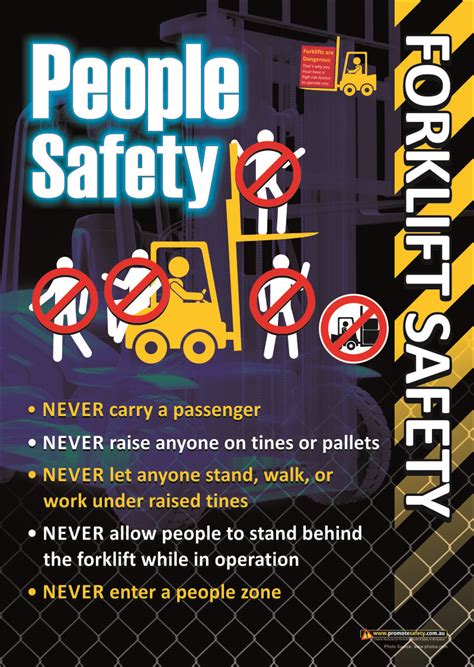 Forklift Safety Poster Regarding People Around Forklifts Safety