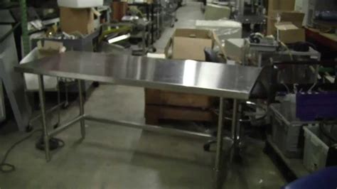 Choose from our list of 'standard' table sizes, with depth options of 24, 30 and 36 with varying. Metro Stainless Steel Table 6 feet - YouTube