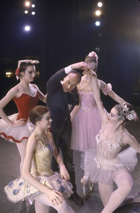 New York City Ballet Photograph Of George Balanchine And Dancers