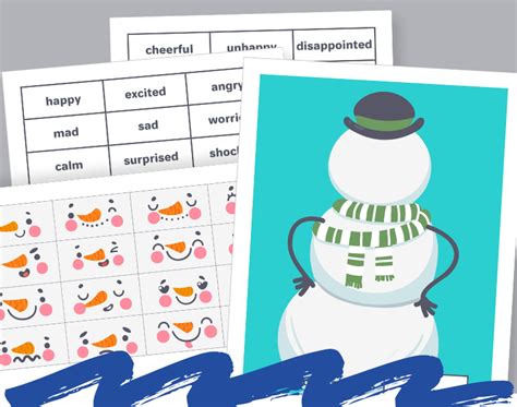 Free Printable Snowman Emotions Activity And Next Comes L