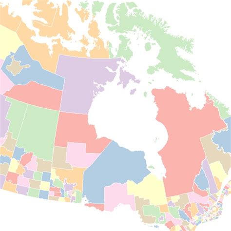 Basic Map Of Canada With Color Coded Provinces Download Scientific