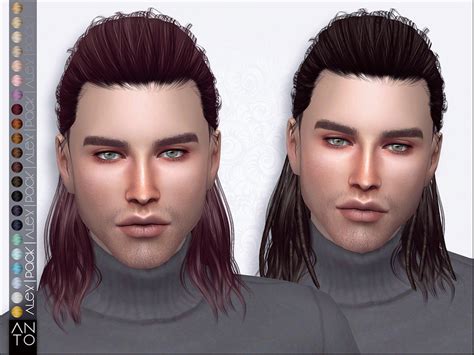The Sims Resource Anto Alex Hairstyle Pack