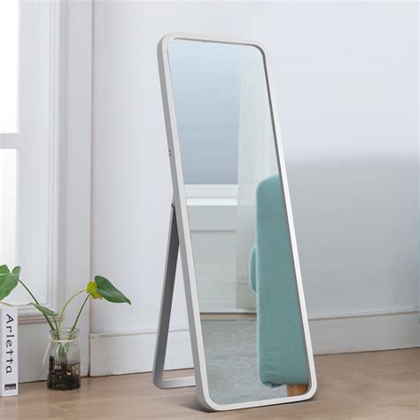 Neutype Full Length Mirror With Standing Holder Floor Mirror Large Wall Mounted Mirror Bedroom