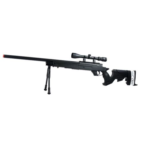 Wellfire Sr 22 Bolt Action Type 22 Sniper Rifle W Scope And Bipod Blk
