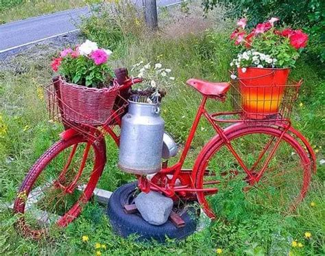 Turn Your Old Bike Into An Original Garden Decoration 1001 Gardens