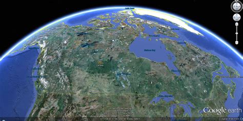 Canada Earth Map