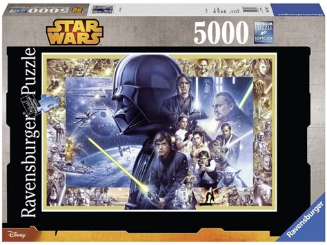 E un grande puzzle di 2000 pezzi che riassume in un'unica immagine i primi 6 capitoli della saga. Puzzle Star Wars Saga - 5000 pezzi