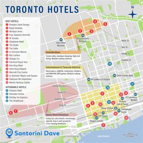 Toronto Hotel Map Best Areas Neighborhoods And Places To Stay